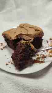 Piece of chocolate cake