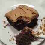 Plated chocolate cake