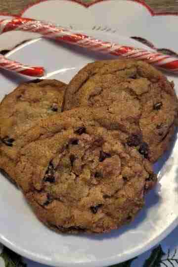 Candy Cane Chocolate Chip Cookies