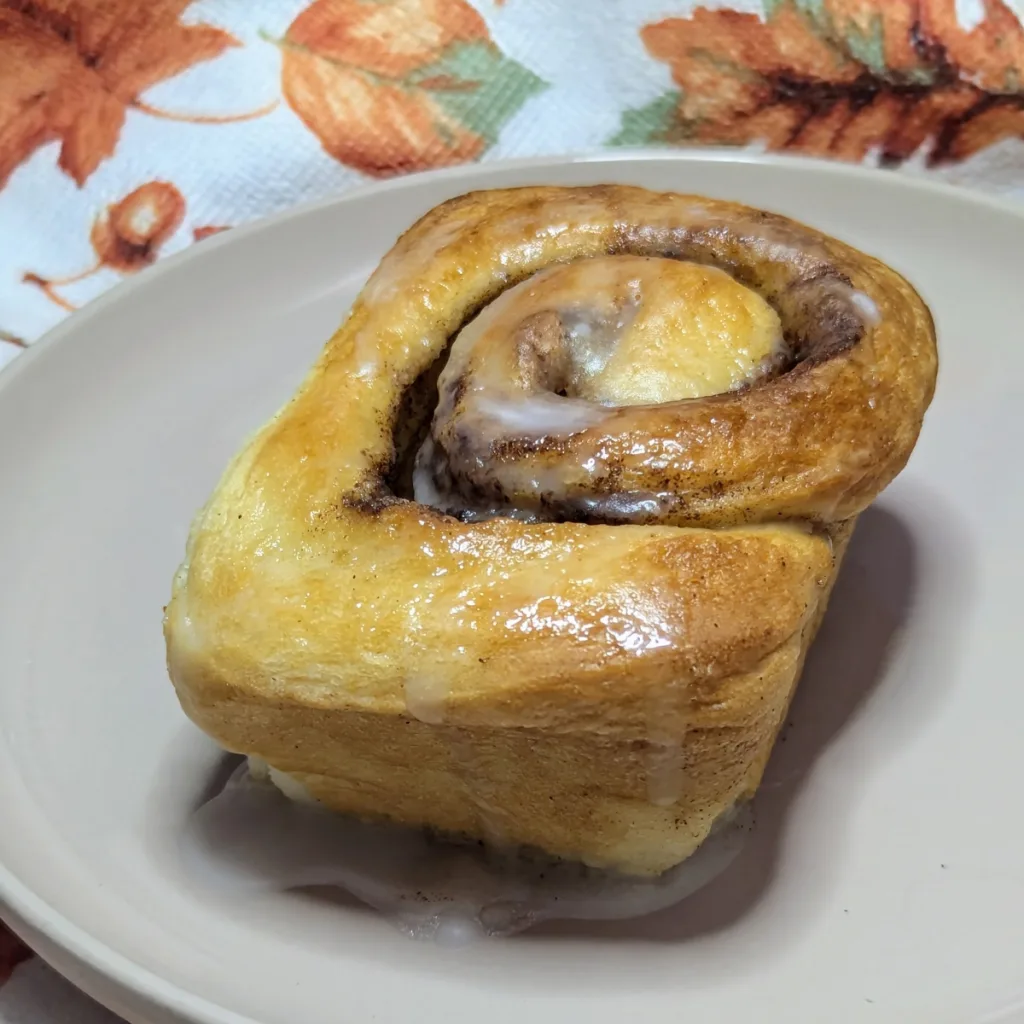 Pumpkin Spice Buns on a plate.