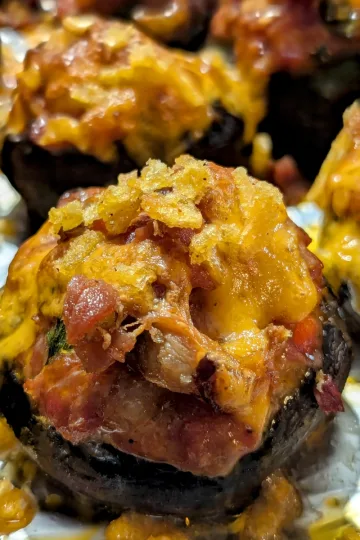 Chorizo Stuffed mushrooms.