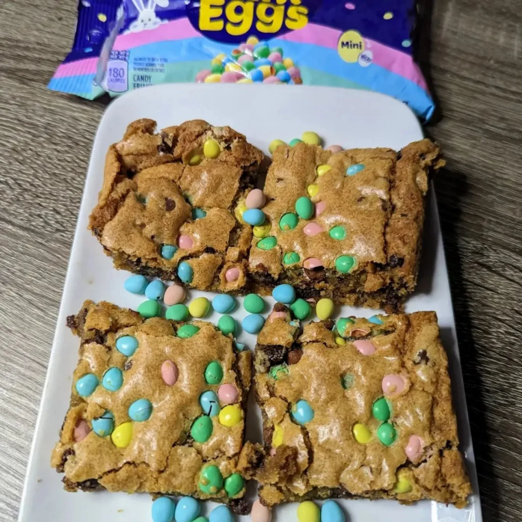 Mini Egg Cookie Bars Bbq And Baking