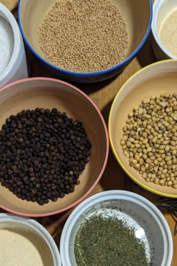 The ingredients to make Montreal Steak Spice.