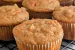 Apple carrot muffins on a wire rack.
